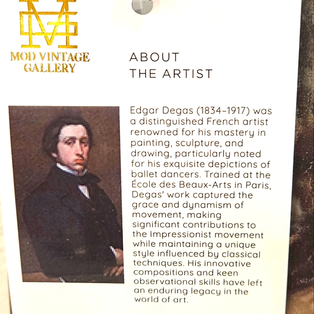 RARE FIND – Edgar Degas "The Ballet Class" Framed Print ✨ - Picture 3 of 3